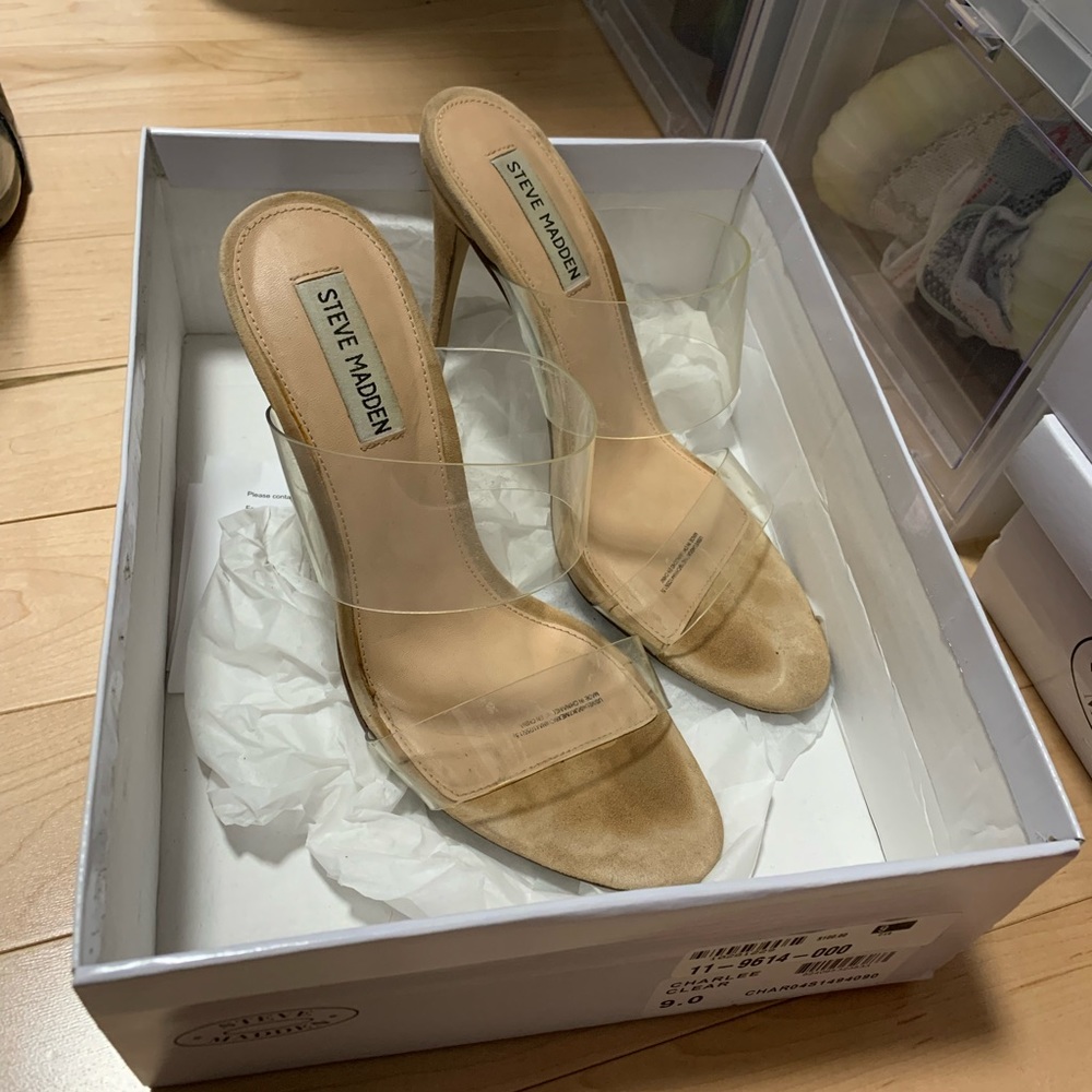 Clear strap sandals